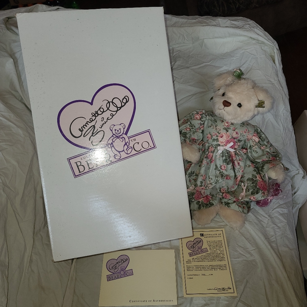 Rare Annette Funicello Rosie Bear in Original Box W/ COA
